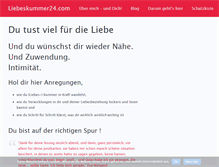 Tablet Screenshot of liebeskummer24.com